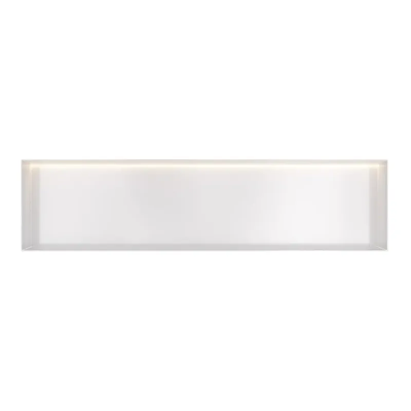 Hotbath &More frameless inbouwnis met verlichting 30x120x10cm wit mat Direct Verzonden