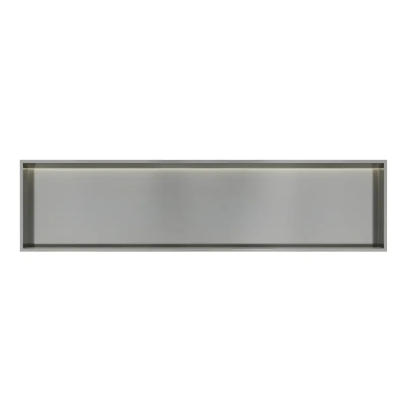 Hotbath &More inbouwnis met verlichting 30x120x10cm RVS Gratis Retour