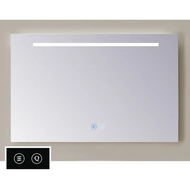 Uitverkoop Sanicare Tutti LT1 spiegel chroom met verwarming, verlichting en touch bediening 100cm