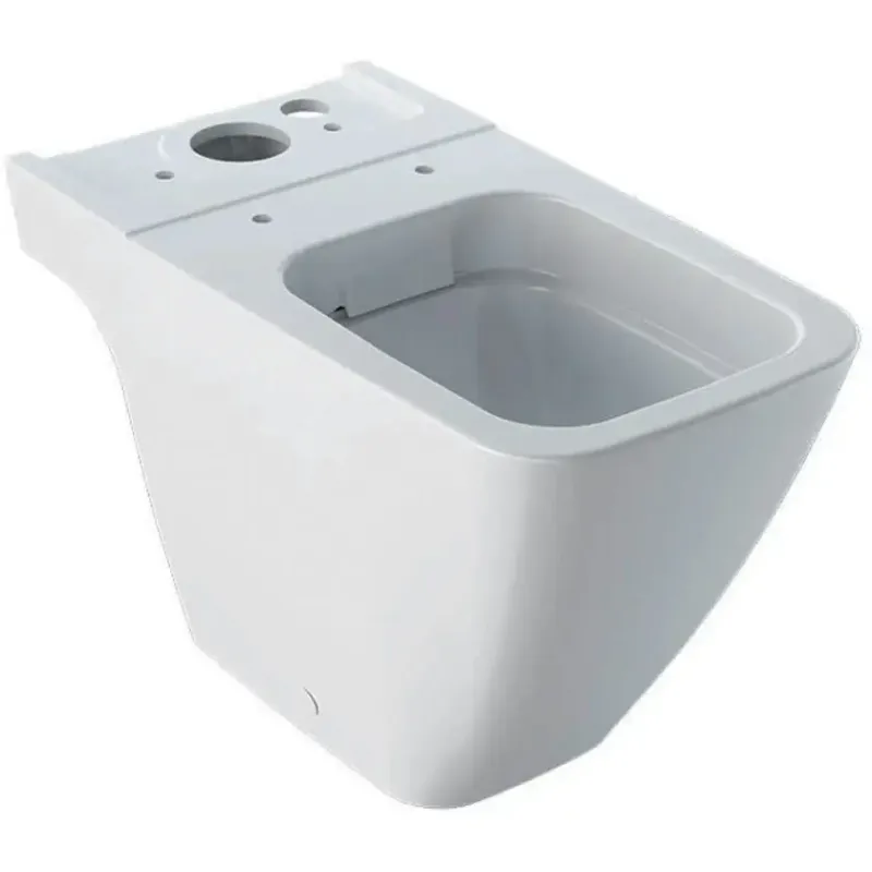 Direct Verzonden Geberit iCon Square staand randloos duoblok toilet met KeraTect wit glans zonder reservoir