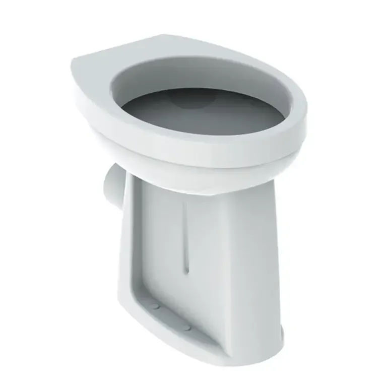 Geberit 300 Comfort 73 staand vlakspoel toilet verhoogd wit glans Flitsaanbieding