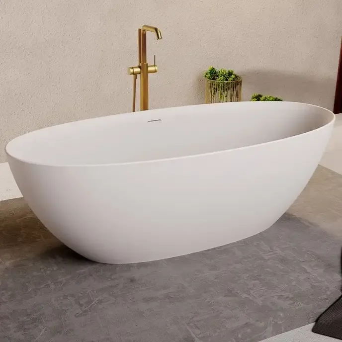 Polysan Noya vrijstaand bad solid surface wit mat 170x76cm Alleen Vandaag