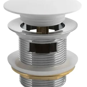 Polysan Click Clack bad afvoerplug wit mat 75mm Betrouwbaar