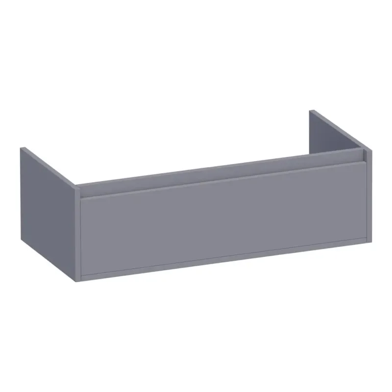 Brauer Hope onderkast 100cm met 1 softclose lade grijs mat Beperkt Aanbod