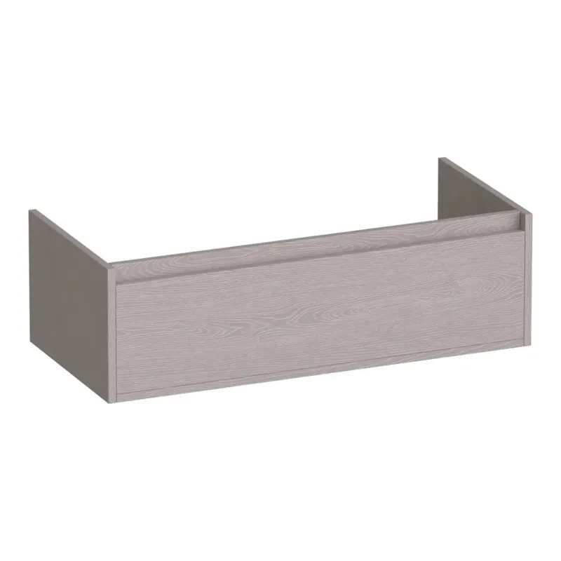Goedkoop Brauer Hope onderkast 100cm met 1 softclose lade timber greige