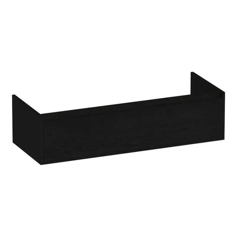 Lage Kosten Brauer Hope onderkast 120cm met 1 softclose lade en 1 sifon uitsparing timber black
