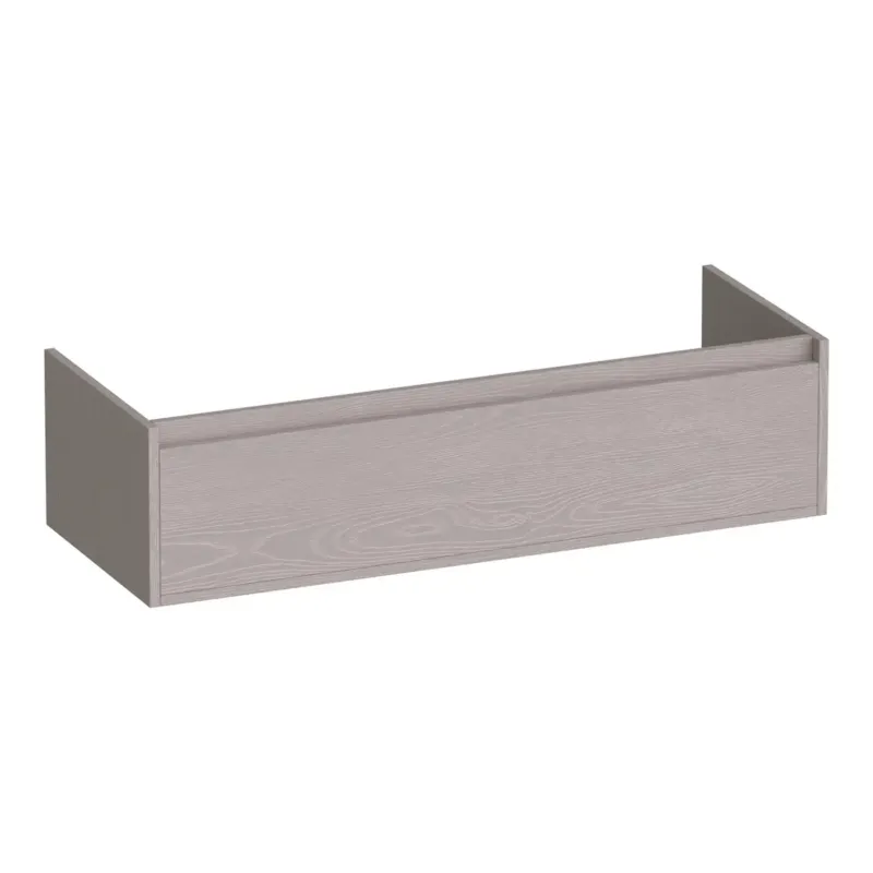 Betaalbaar Brauer Hope onderkast 120cm met 1 softclose lade en 1 sifon uitsparing timber greige