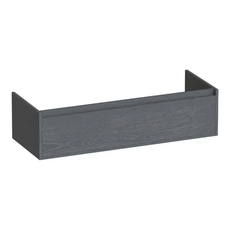 Brauer Hope onderkast 120cm met 1 softclose lade en 1 sifon uitsparing timber grey Direct Verzonden