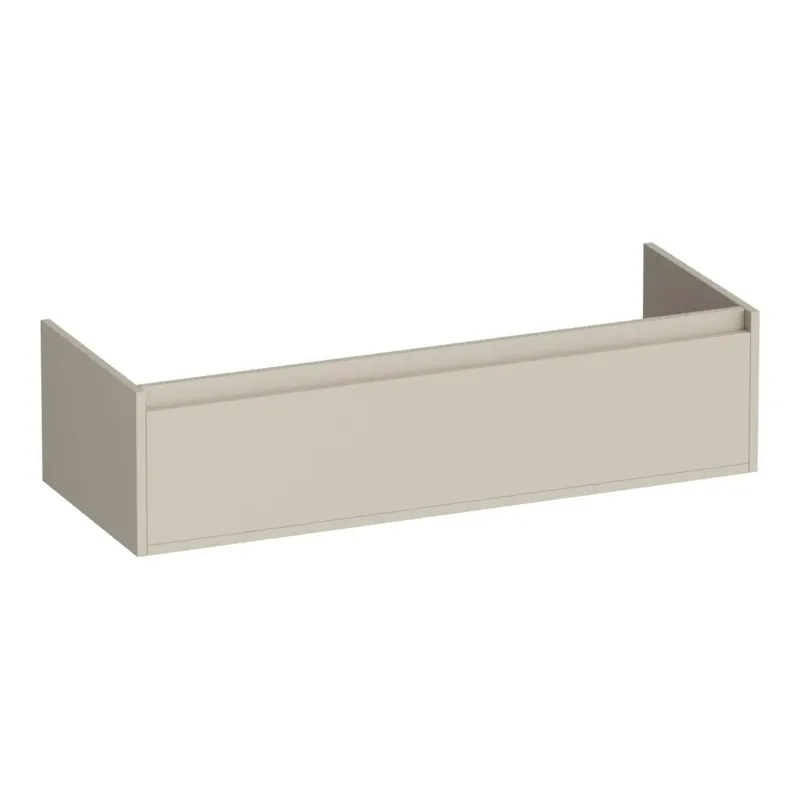 Brauer Hope onderkast 120cm met 2 softclose lades en 2 sifon uitsparingen beige mat Beperkte Voorraad