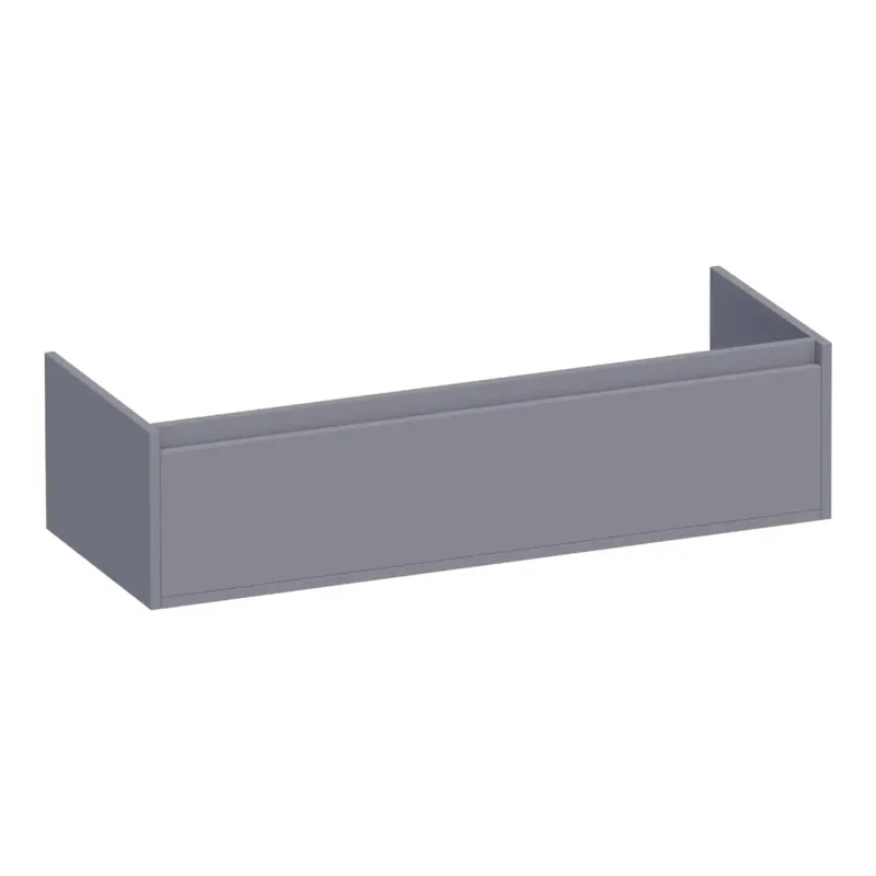 Alleen Vandaag Brauer Hope onderkast 120cm met 2 softclose lades en 2 sifon uitsparingen grijs mat