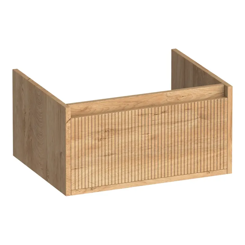Brauer Hope Wavy onderkast 60cm met 1 softclose lade forest tan Exclusieve Aanbieding