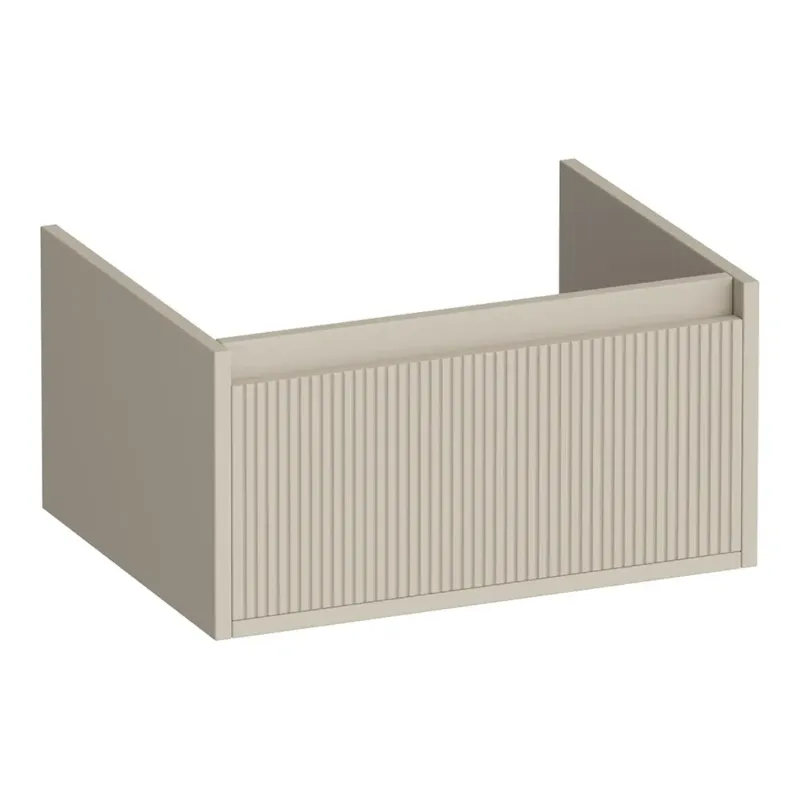 Laatste Versie Brauer Hope Wavy onderkast 60cm met 1 softclose lade beige mat