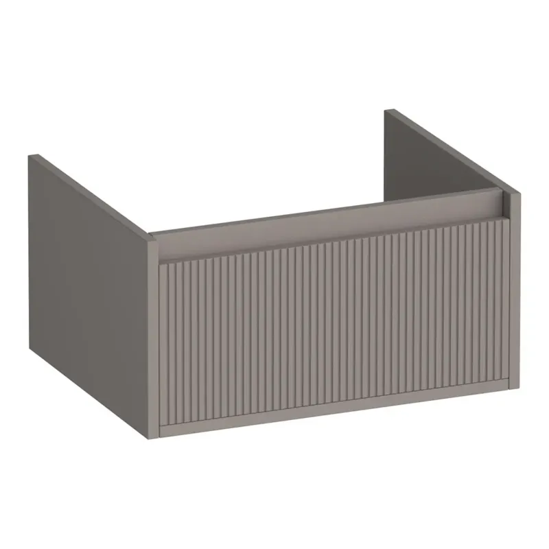 Brauer Hope Wavy onderkast 60cm met 1 softclose lade taupe mat Dagaanbieding