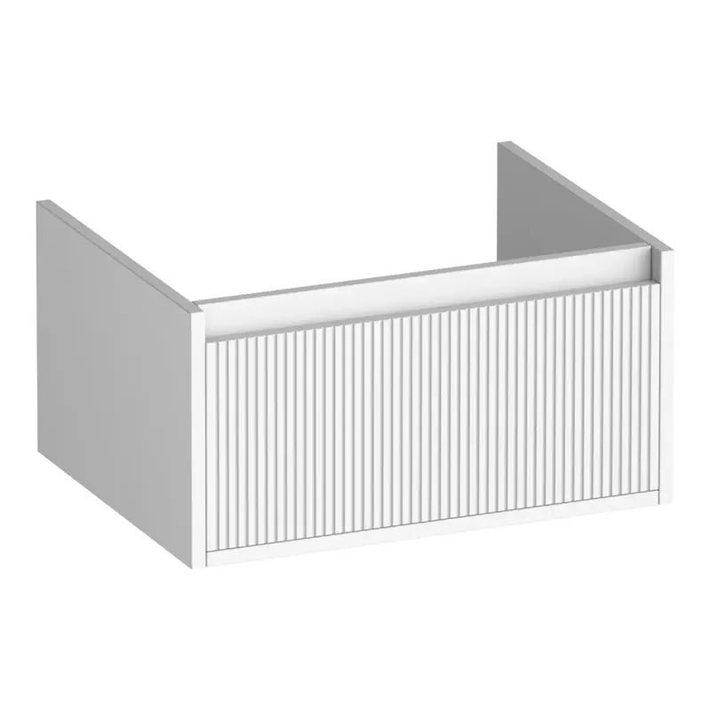 Voordeelprijs Brauer Hope Wavy onderkast 60cm met 1 softclose lade wit mat