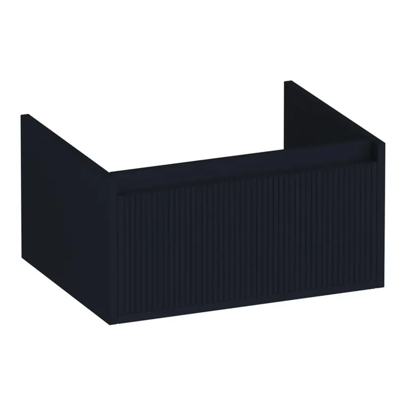 Brauer Hope Wavy onderkast 60cm met 1 softclose lade zwart mat Korting