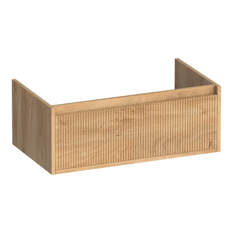 Brauer Hope Wavy onderkast 80cm met 1 softclose lade forest tan Betaalbaar