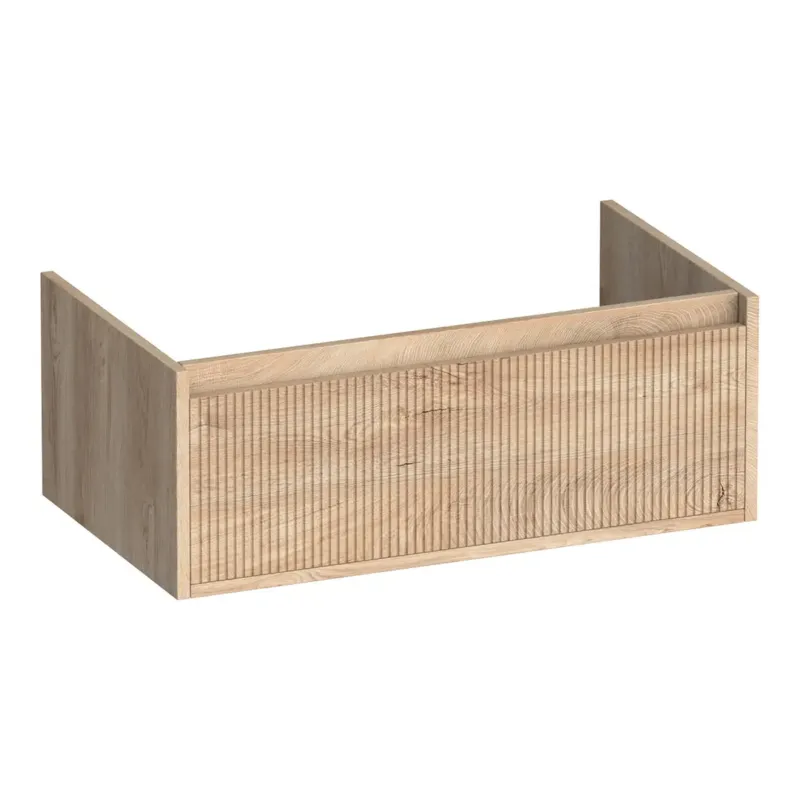 Fabrieksprijs Brauer Hope Wavy onderkast 80cm met 1 softclose lade forest wheat