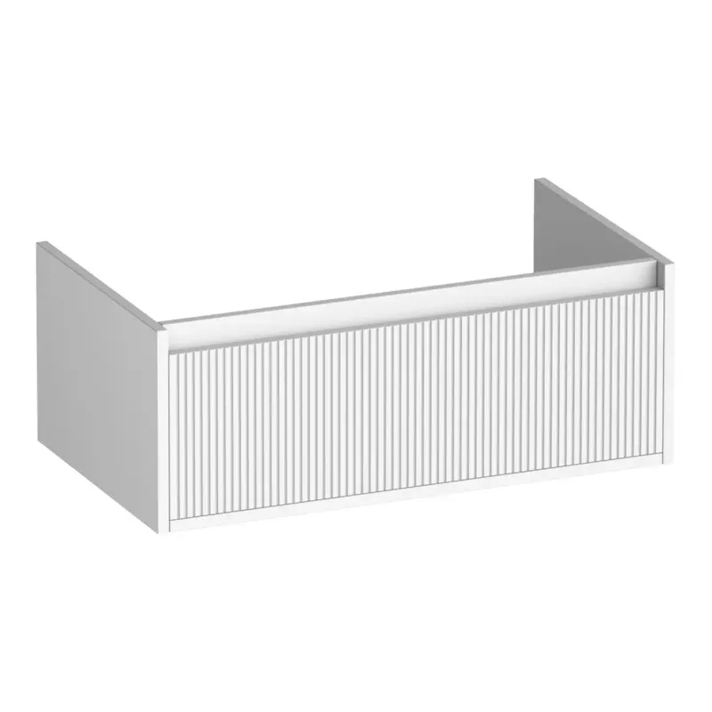 Korting Brauer Hope Wavy onderkast 80cm met 1 softclose lade wit mat