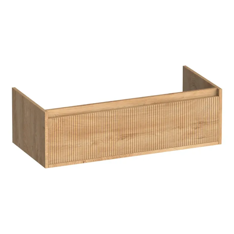 Brauer Hope Wavy onderkast 100cm met 1 softclose lade forest tan Favoriet