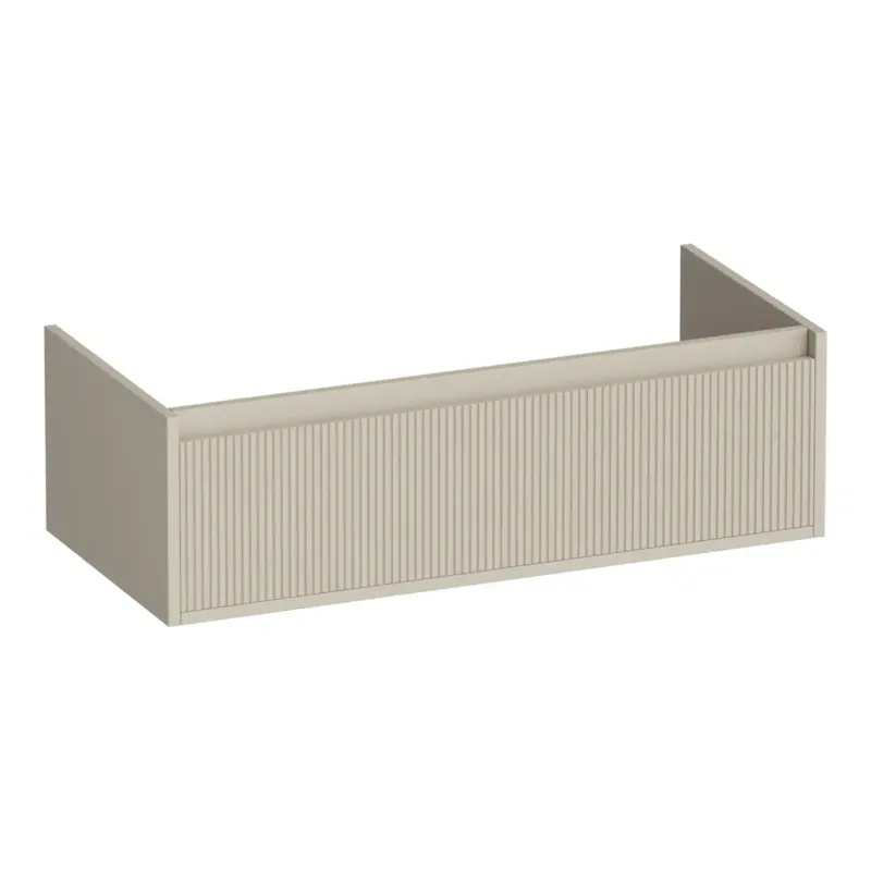 Brauer Hope Wavy onderkast 100cm met 1 softclose lade beige mat Superprijs