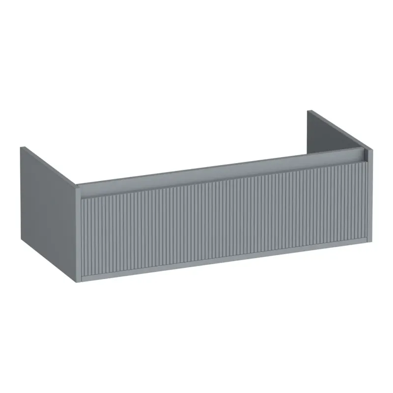 Brauer Hope Wavy onderkast 100cm met 1 softclose lade grijs mat Uitverkoop