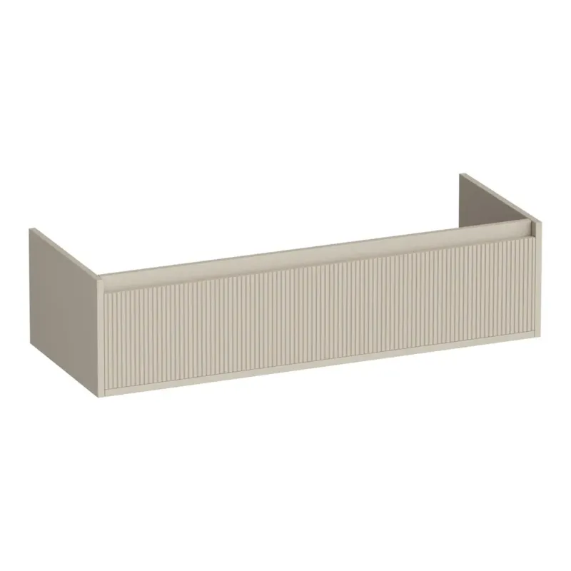 Brauer Hope Wavy onderkast 120cm met 1 softclose lade en 1 sifon uitsparing beige mat Goedkoop
