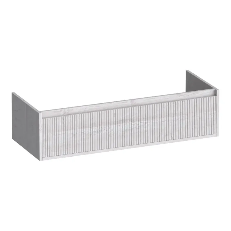 Beste Prijs Brauer Hope Wavy onderkast 120cm met 2 softclose lades en 2 sifon uitsparingen forest seashell