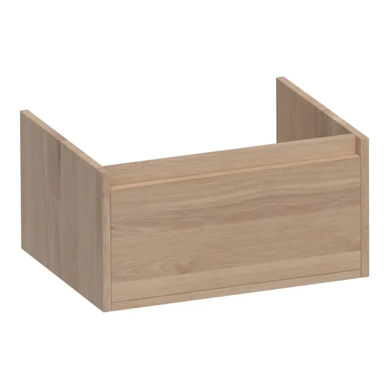 Brauer Hope onderkast 60cm met 1 softclose lade lamellen eiken naturel Direct Verzonden