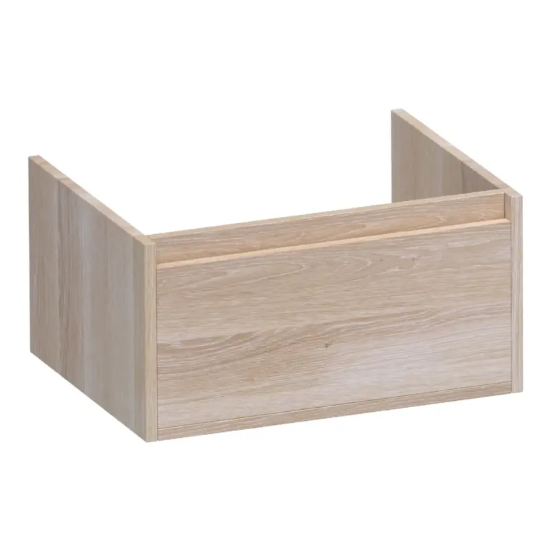 Laatste Versie Brauer Hope onderkast 60cm met 1 softclose lade lamellen eiken wit