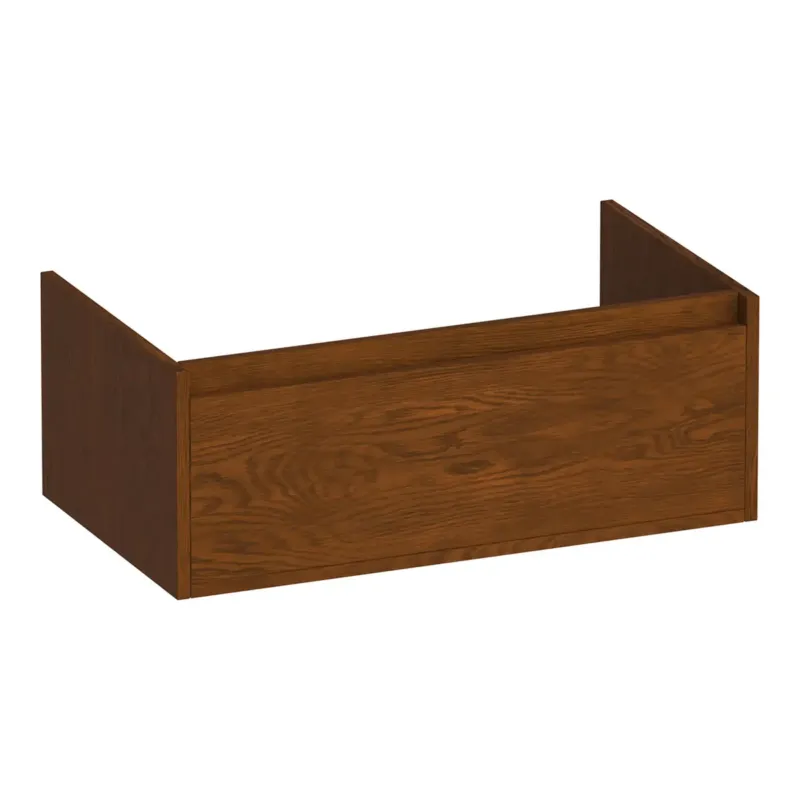 Alleen Vandaag Brauer Hope onderkast 80cm met 1 softclose lade lamellen eiken bruin
