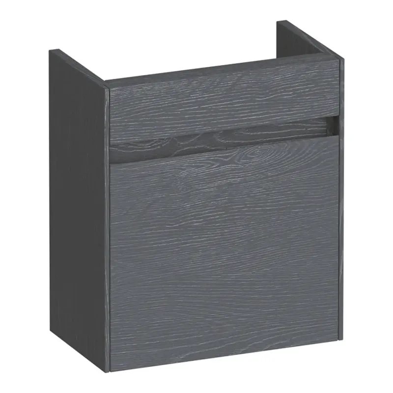Brauer Inspire fonteinkast 40cm met 1 deur rechtsdraaiend timber grey Laatste Versie