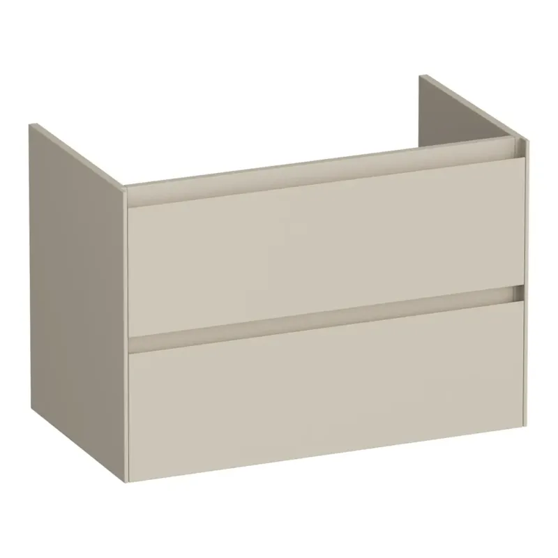 Rechtstreeks Van De Fabrikant Brauer Inspire onderkast 80cm met 2 softclose lades beige mat