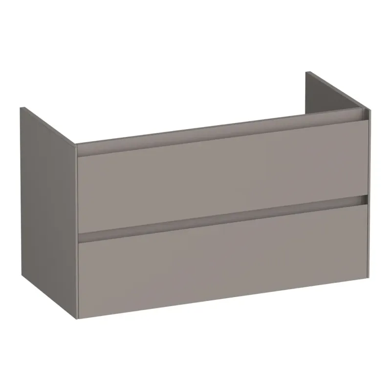 Korting Brauer Inspire onderkast 100cm met 2 softclose lades taupe mat