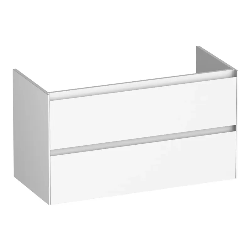 Koop Online Brauer Inspire onderkast 100cm met 2 softclose lades wit mat