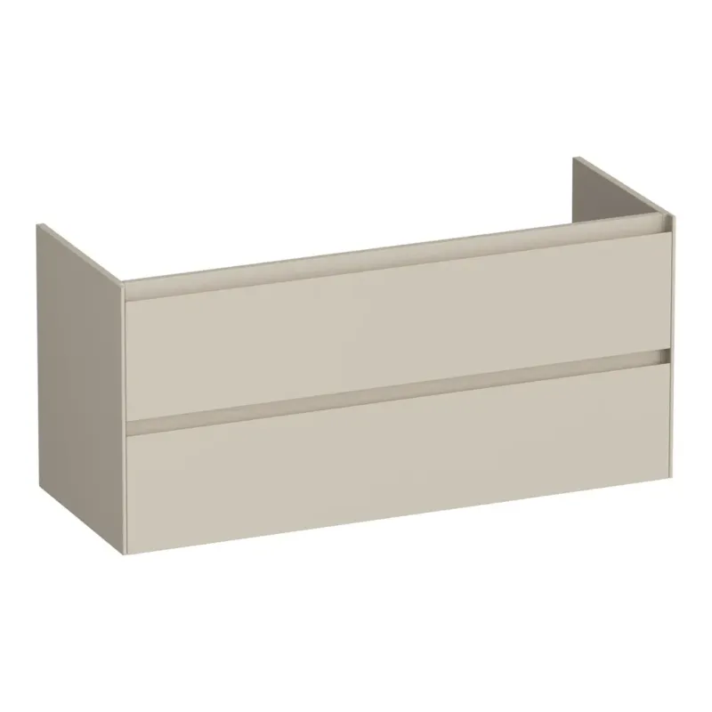 Alleen Vandaag Brauer Inspire onderkast 120cm met 2 softclose lades en 1 sifon uitsparing beige mat