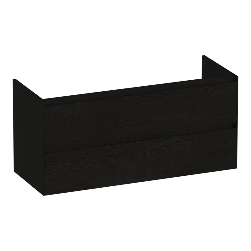 Veilige Betaling Brauer Inspire onderkast 120cm met 2 softclose lades en 1 sifon uitsparing timber black