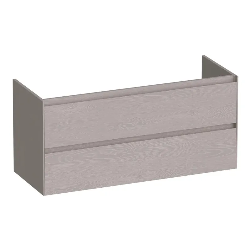 Lage Kosten Brauer Inspire onderkast 120cm met 2 softclose lades en 1 sifon uitsparing timber greige