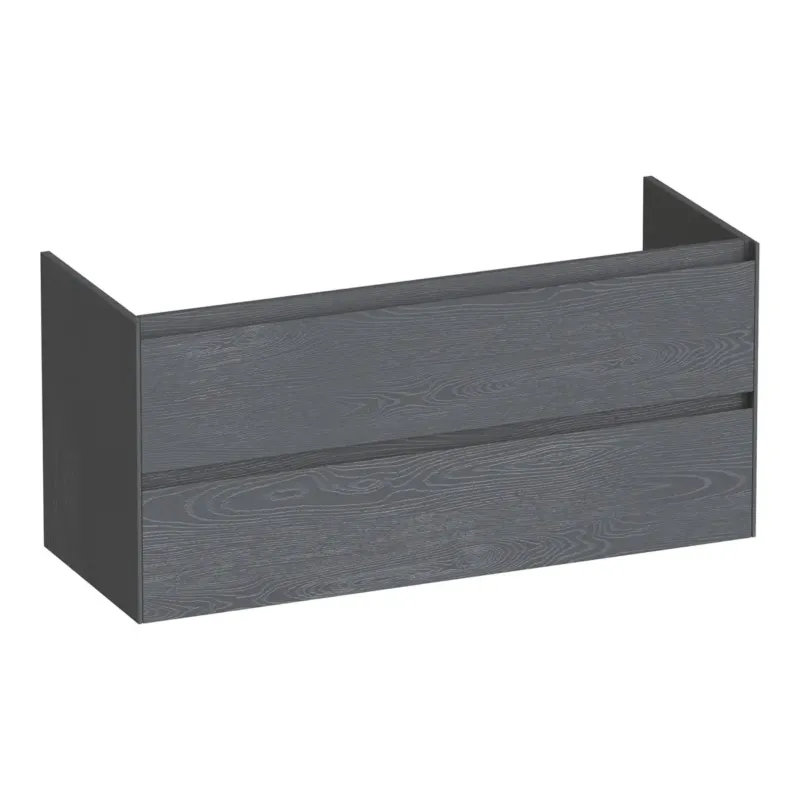 Superprijs Brauer Inspire onderkast 120cm met 2 softclose lades en 1 sifon uitsparing timber grey