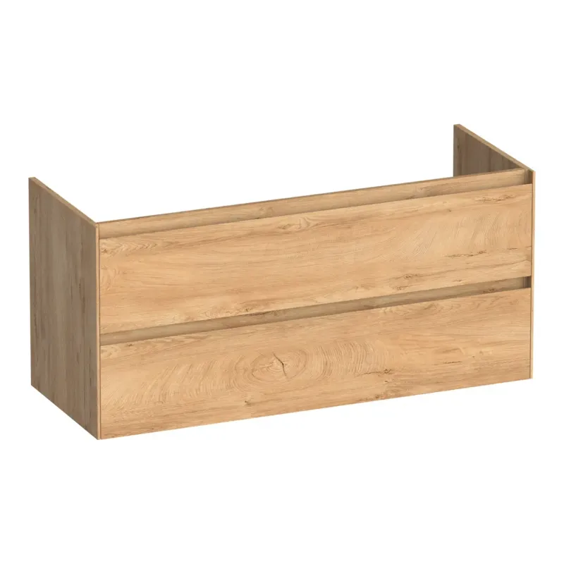 Nu Kopen Brauer Inspire onderkast 120cm met 2 softclose lades en 2 sifon uitsparingen forest tan