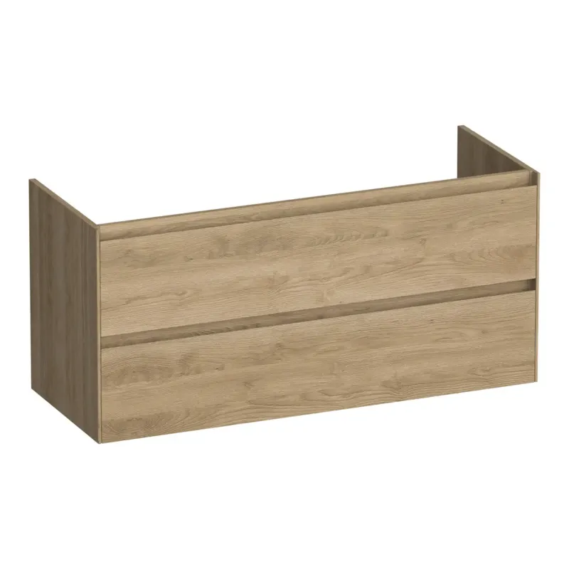 Koop Vandaag Brauer Inspire onderkast 120cm met 2 softclose lades en 2 sifon uitsparingen sunlit