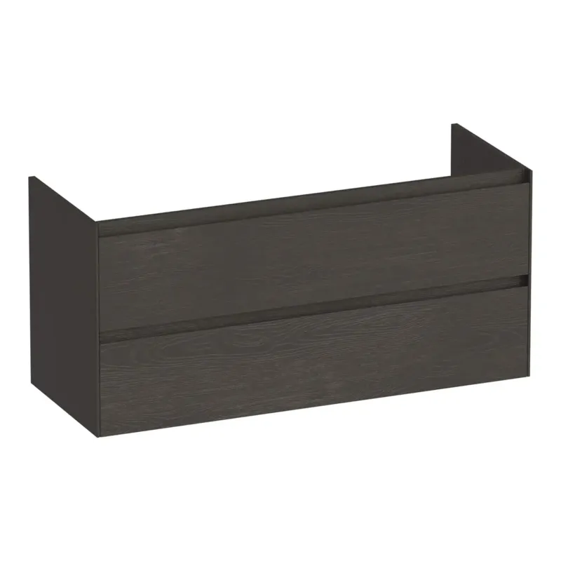 Brauer Inspire onderkast 120cm met 2 softclose lades en 2 sifon uitsparingen timber anthracite Lage Prijs