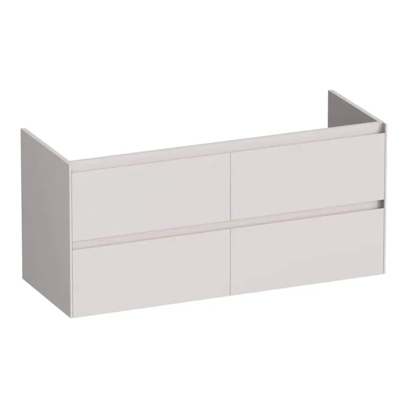 Lage Prijs Brauer Inspire onderkast 120cm met 4 softclose lades en 2 sifon uitsparingen zand mat