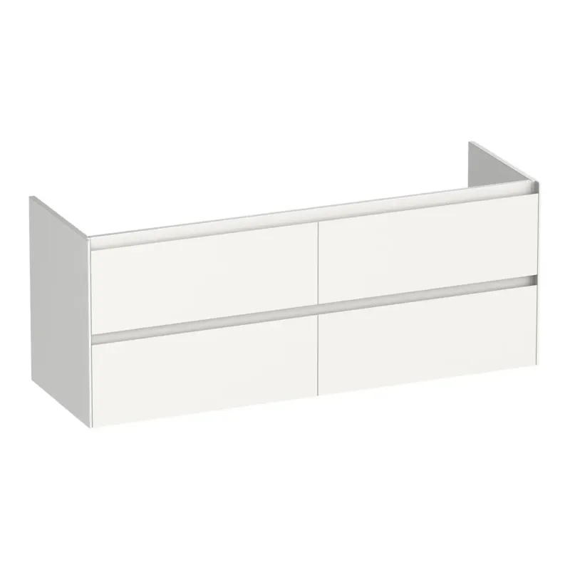 Brauer Inspire onderkast 140cm met 4 softclose lades wit glans Fabrieksprijs