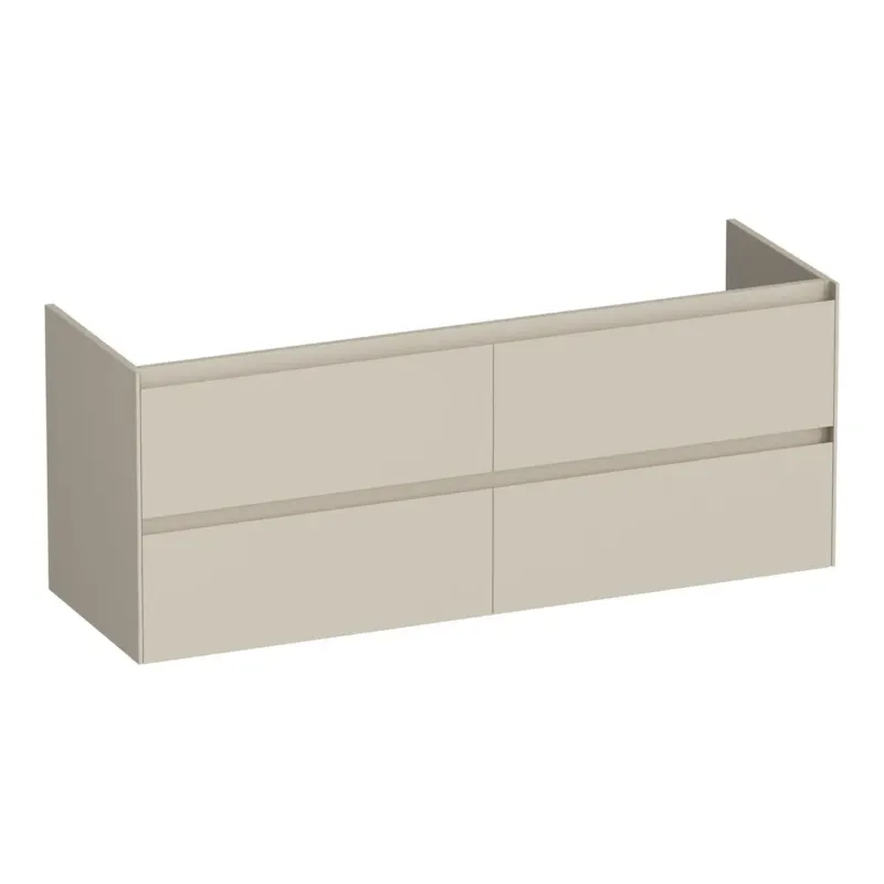 Brauer Inspire onderkast 140cm met 4 softclose lades beige mat Uitverkoop