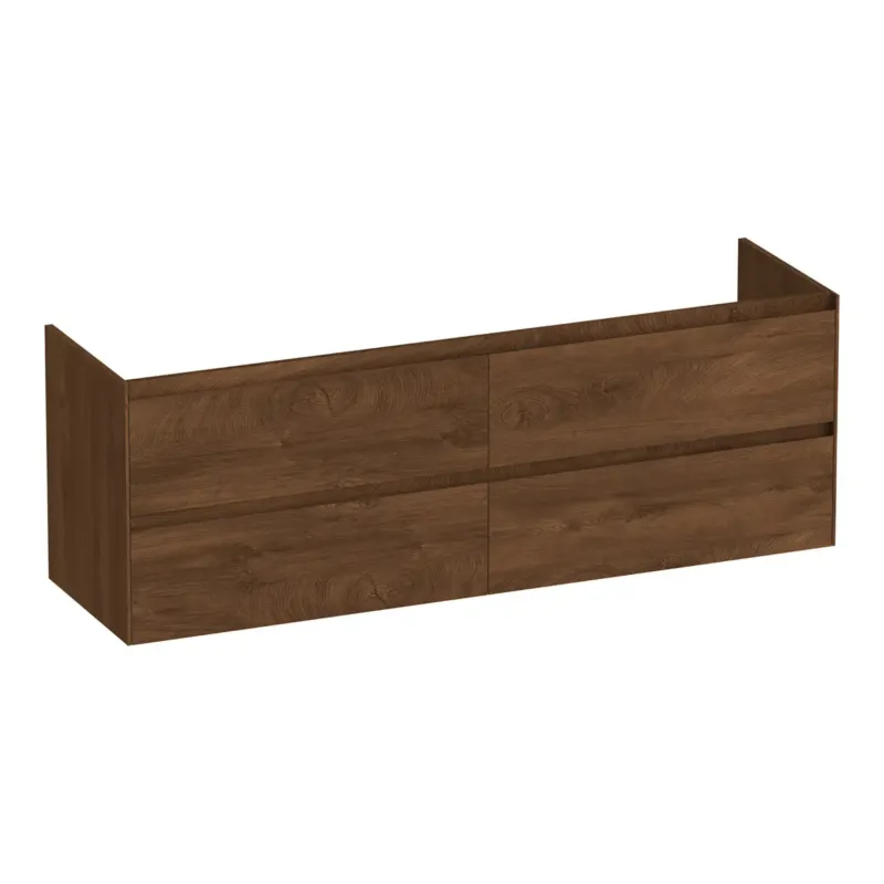 Goedkoop Brauer Inspire onderkast 160cm met 4 softclose lades forest cacao