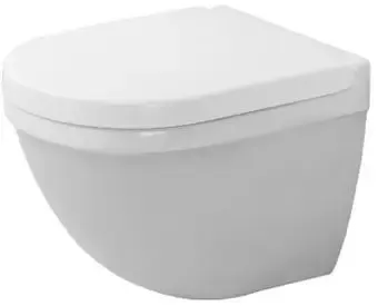 Betrouwbaar Duravit Starck 3 wandcloset diepspoel Compact 48cm m. verdekte bevestiging m. WG wit