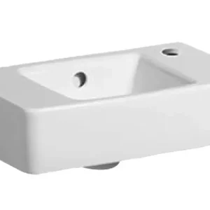 Exclusieve Aanbieding Geberit Renova Plan fontein 40cm met overloop en kraangat rechts wit