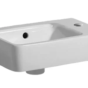 Bestseller Geberit Renova Compact fontein 40cm met overloop en kraangat rechts wit