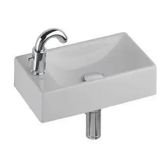 Seizoensaanbieding Geberit Diedro fontein 40cm met kraangat links wit