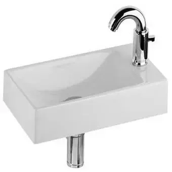 Hoge Kwaliteit Geberit Diedro fontein 40cm met kraangat rechts wit